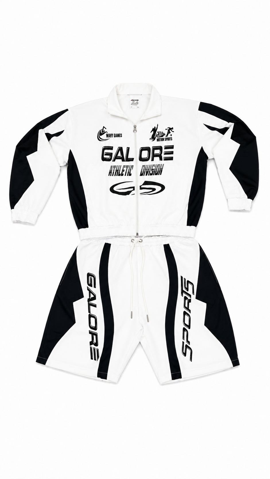 Black & White Windbreaker Set